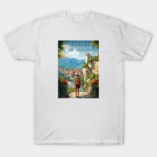 Affiche - Vallée de la dordogne - 24 - illustration T-Shirt